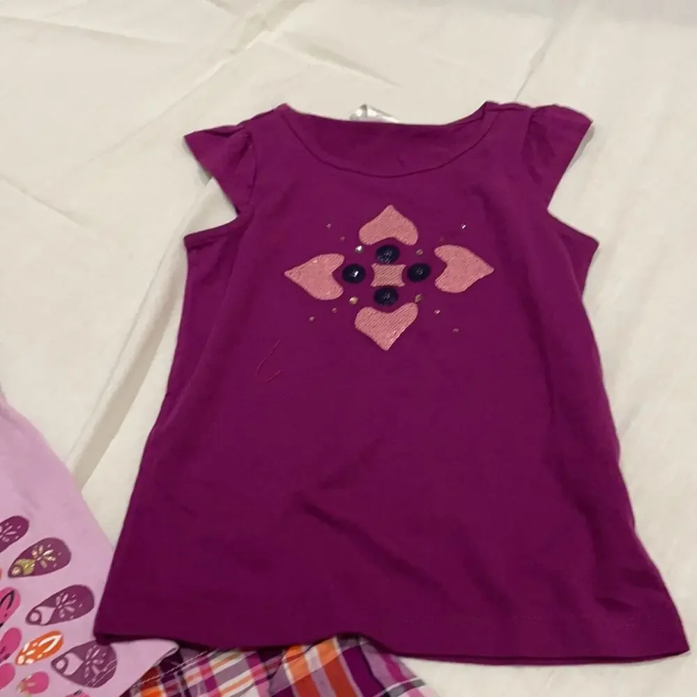 Gymboree 4 shorts with 2 t’s set NWT